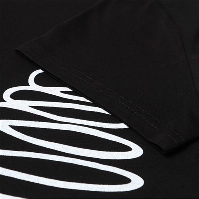 Футболка женская новогодняя «Ёлка», цвет чёрный, размер 44