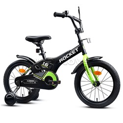 Велосипед 16" Rocket Phoenix, цвет черно/зеленый