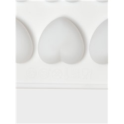 Форма для муссовых десертов и шоколада KONFINETTA «Сердца», силикон, 29.7×17.3×1.5 см, 35 ячеек (2.7×2.5 см), белая