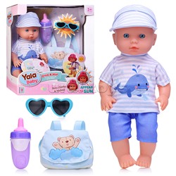 Пупс "Антошка" (пьет, писает, веснушки) с аксессуарами, в коробке