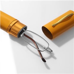 Готовые очки GA0127 классА в футляре (Цвет: C2 золотой; диоптрия: +2; тонировка: Нет)