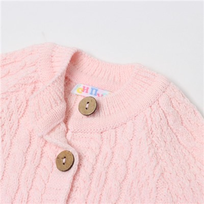 Комбинезон детский, цвет розовый, рост 56-62 см