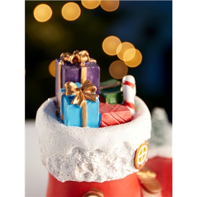 Светодиодная фигура «Волшебный сапожок», 13×11 см, 4 LED, от батареек АААx2, свечение тёплое белое