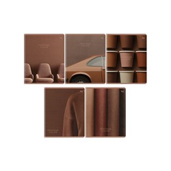 Тетрадь 48 листов, в клетку Pantone color, обложка мелованный картон, матовая ламинация, МИКС