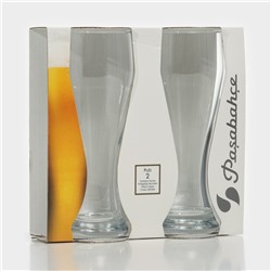 Пивные стаканы Paşabahçe Pub, 415 мл, набор 2 шт., стекло, прозрачные