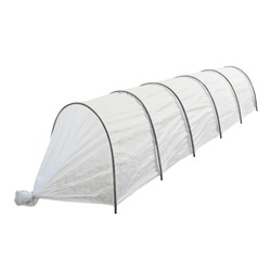Парник прошитый, длина 5 м, 6 дуг из металла, дуга L = 3 м, d=10 мм, спанбонд 60 г/м², «Весна»