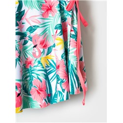 Комплект трикотажный для девочек: купальный костюм, юбка