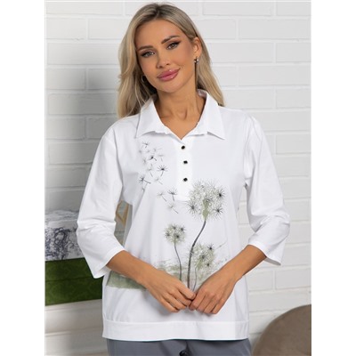 Блуза Сны луговых эльфов (белая) Б15288-18М