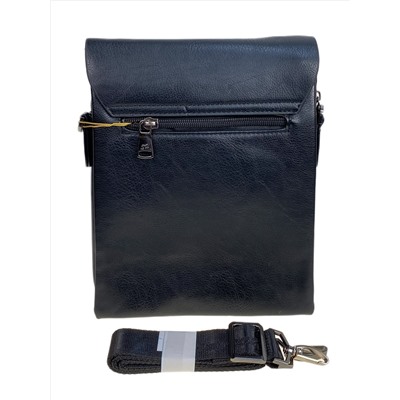 Сумка мужская из натуральной кожи, цвет черный