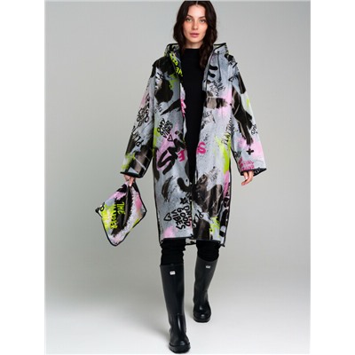Плащ из полимерного материала для женщин (дождевик)