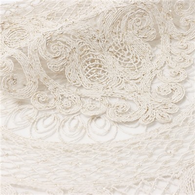 Дорожка на стол Этель ажурная, бежевая 40×90 см, 100%п/э