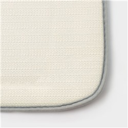 Коврик для ванной и туалета Доляна «Галька», 40×60 см, серый