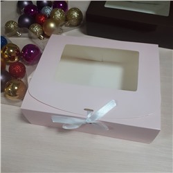 Подарочная коробка нежно розовый 24х20х7см