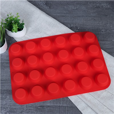 Форма для выпечки 24 ячейки силиконовая Пирамидки 2х2 см / HL-238 /уп 100/ 0,163/ 34*24*2/ ПРОМО АКЦИЯ