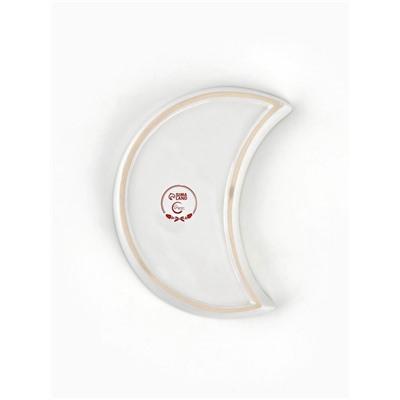 Тарелка плоская «Новогодняя акварель», 10.5×20 см, ручная работа