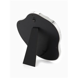 Зеркало настольное «Волны», декоративное, 20.5×21.5 см, (15×16 см), цвет серебряный