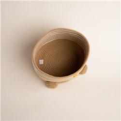 Корзина для игрушек SL Home «Медведь», плетёная, ручной работы, 25×26×41 см, коричневая