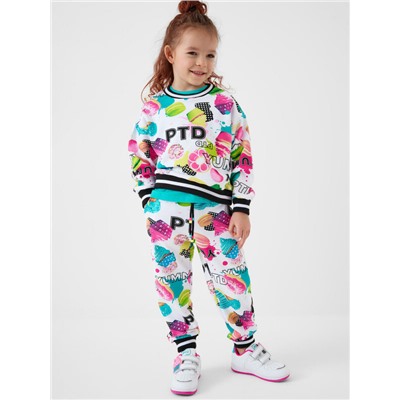 Комплект трикотажный для девочек: толстовка, брюки