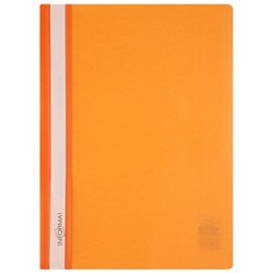 Скоросшиватель А4 пластиковый  оранжевый 0,18мм 4018 inФОРМАТ
