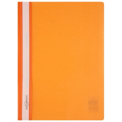 Скоросшиватель А4 пластиковый  оранжевый 0,18мм 4018 inФОРМАТ