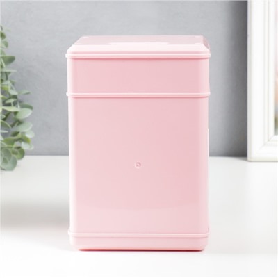 Копилка для денег с кодовым замком «Сейф. Коровка», звуковая, пластик, от батареек АА, розовый, 13×12×19 см