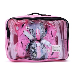 Коньки (размер M35-38) розовые, в сумке