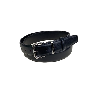 Ремень женский  из искусственной кожи, цвет черный