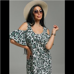 Платье Новелла (Леопард оливковый)