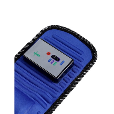 Массажер для похудения LEM-09, пояс, вибрационный, магнитный, 128 см, 220 В, синий