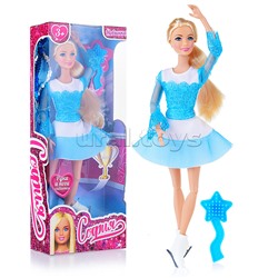 Кукла София 29 см, фигуристка (в комплекте: расческа, коньки, лента) в коробке