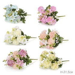 Цветок искусственный 30 см Букет 5 цветков / FD152 /уп 2/200/1200/