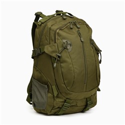 Рюкзак тактический туристический Storm tactic, 30 л, с карманами, однотонный, оливковый