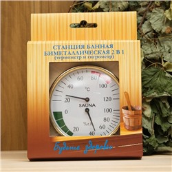 Станция банная биметаллическая, 2 в 1, СББ 2-1 (t 0 +120 С; RH0 % - 100%), в коробке