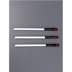 Набор кистей для макияжа SMOKY, 3 шт., 13(±1) см, белый, чёрный