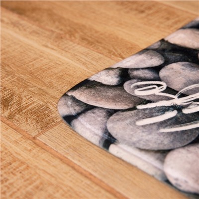 Коврик для ванной Этель Beautiful life, 50×40 см, велюр