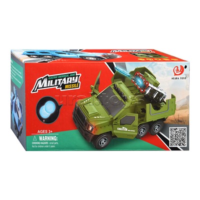 Машина "Военная ракета" на батарейках, в коробке