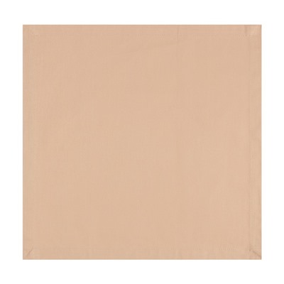 Набор салфеток с декоративными кольцами Beige pleasure, 40×40 см - 4 шт., 100% хлопок, саржа 190 г/м²