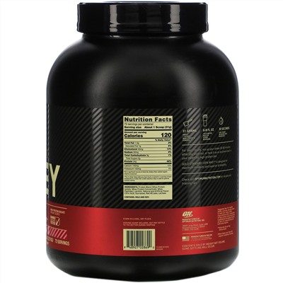 Optimum Nutrition, Gold Standard 100% Whey, сыворотка со вкусом аппетитной клубники, 2,27 кг (5 фунтов)