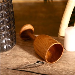 Бокал, 8×8×18 см, тиковое дерево