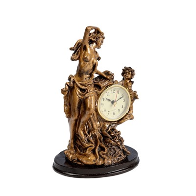 УЦЕНКА Часы настольные интерьерные на батарейках «Каминные. Мать и дитя», 14×10×25 см, d=6 см 51