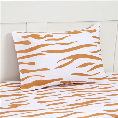 Постельное бельё 1.5-спальное «Этель» Sleepy tiger (вид 2), бязь