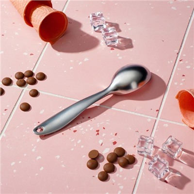 Ложка для мороженого Volt, 17.3×4.2×2.3 см, нержавеющая сталь, серебристая