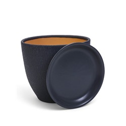 Набор горшков для цветов «Шёлк», 4 шт., с поддоном, 0.4 / 1 / 2.5 / 5 л, керамика, серые