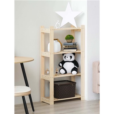 Стеллаж деревянный «Альфа 117», 4 полки, 117.8×64×28 см, хвоя, напольный, «Добропаровъ»