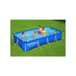 Бассейн каркасный Bestway Steel Pro 56424, 400×211×81 см, фильтр-насос, прямоугольный