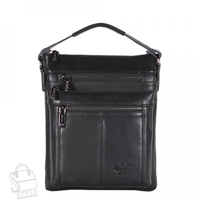 Сумка мужская кожаная 7615Z black Zinimxs