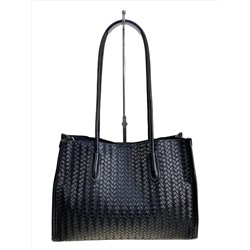 Женская сумка из искусственной кожи, цвет черный