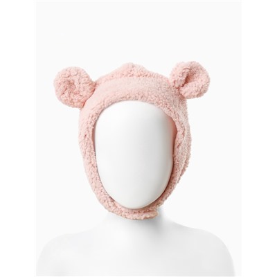 Шапка ушанка детская «Крошка Я», размер 48-50, пудровая