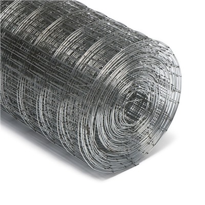 Сетка оцинкованная, сварная, 10×0.5 м, ячейка 25×25 мм, d=0.7 мм, Greengo