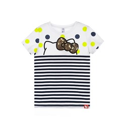 Фуфайка трикотажная для девочек (футболка)